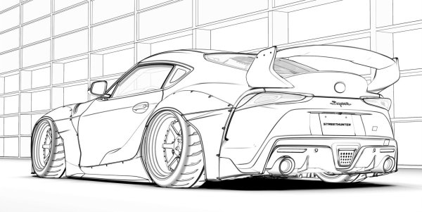 Раскраска машина Ламборджини