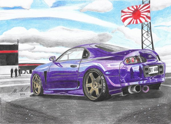 Рисунок Тойоты супры