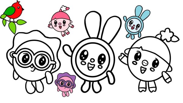 Раскраска малы8шарики Ёжик