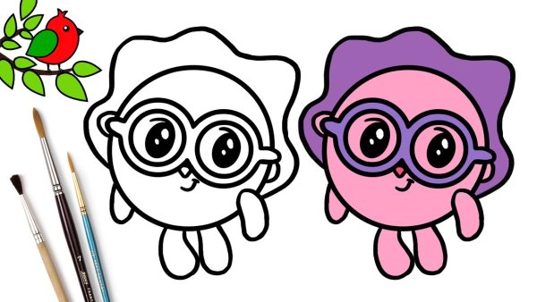 Крошик раскраска Малышарики