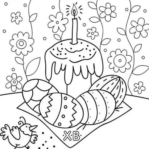 Детские пасхальные рисунки