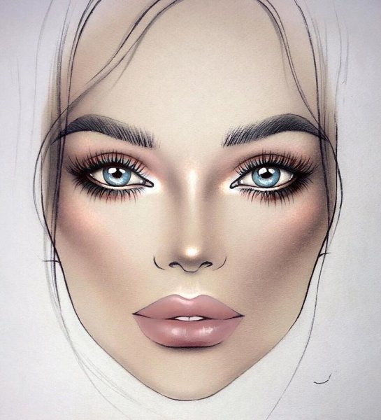 Нарисованный макияж