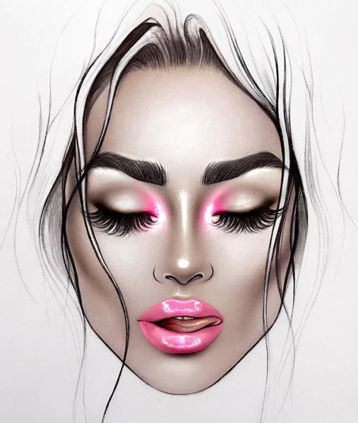 Нарисованный макияж