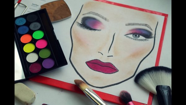 Макияж карандашом