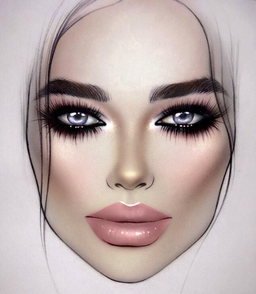 Фейс чарт для грима