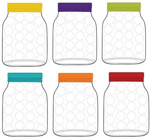 Баночка трафарет