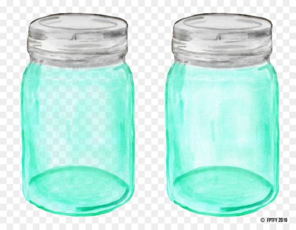 Мультяшная стеклянная банка