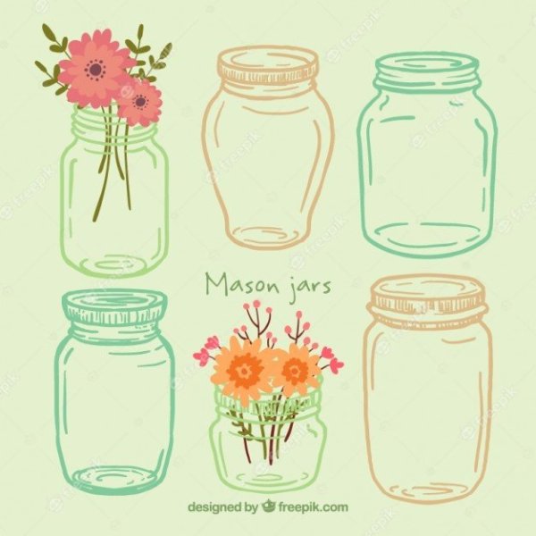 Баночки счастья рисунок