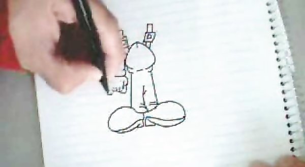 Карандашный рисунок члена