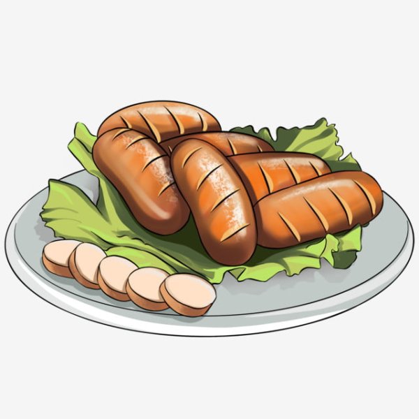 Сосиски мультяшные