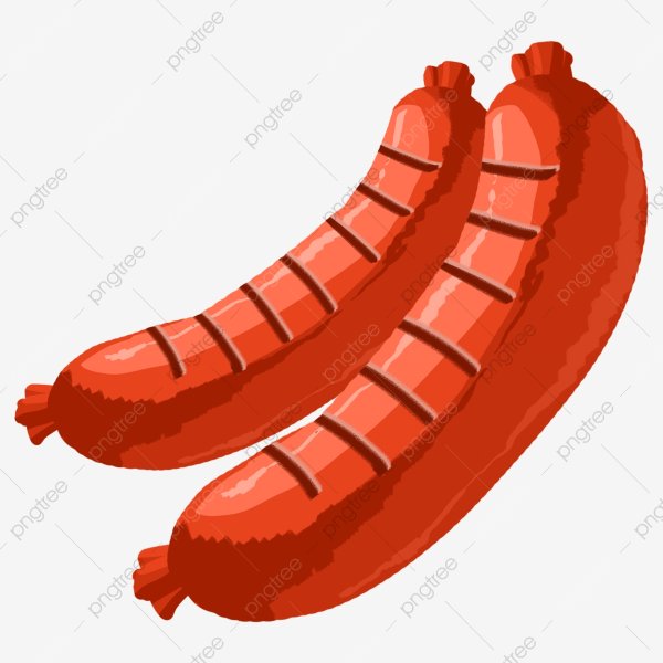 Колбаски мультяшный