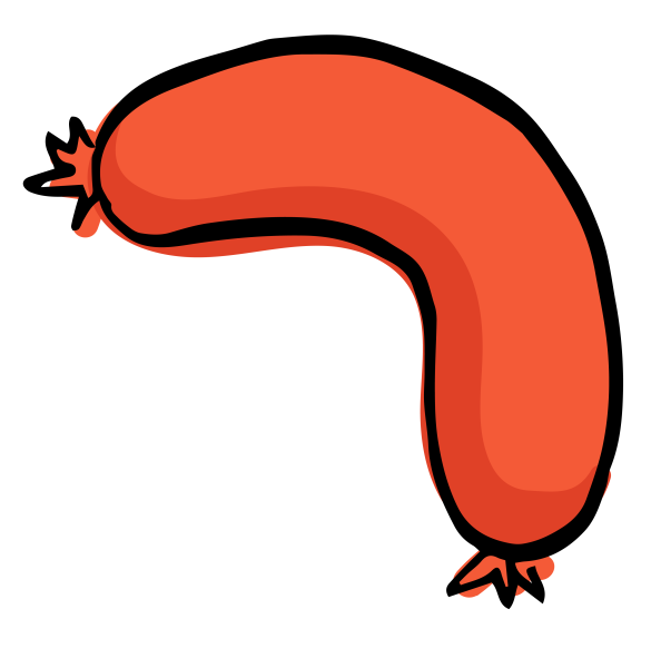 Сосиски на прозрачном фоне