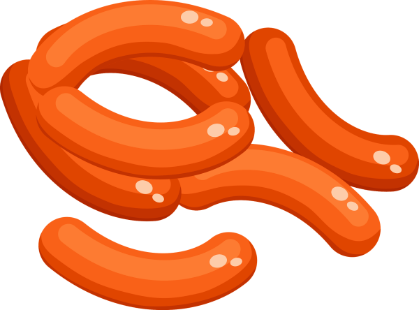 Нарисовать колбасу