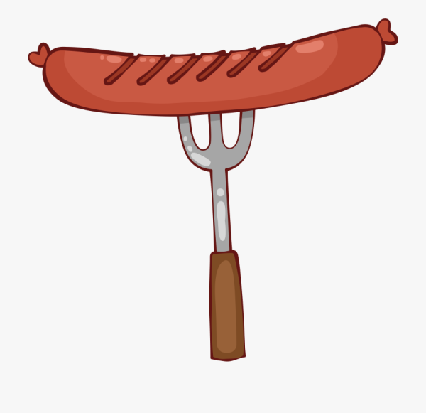 Сосиска рисованная