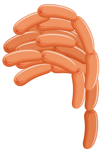 Сосиска нарисованная