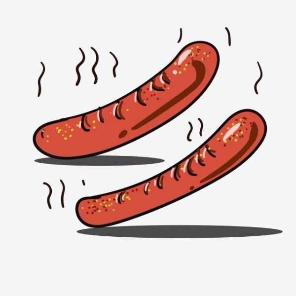 Сосиска без фона