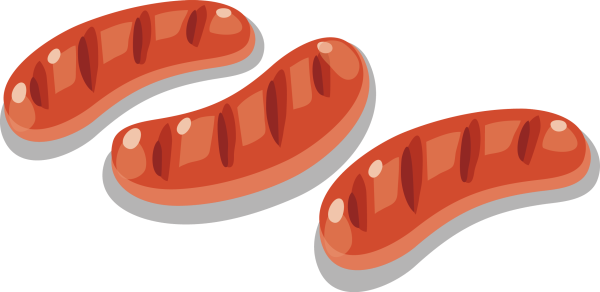 Сосиска нарисованная