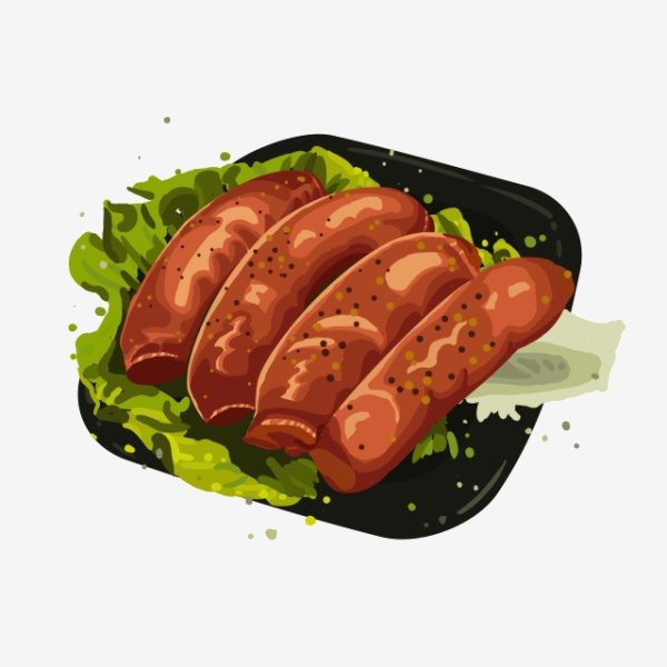 Сосиски мультяшные