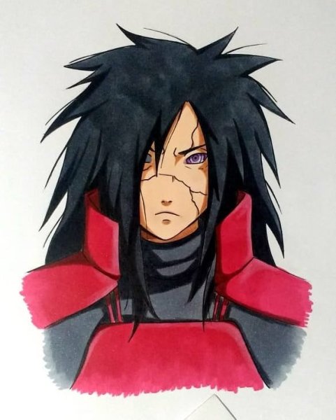 Рисунки аниме Наруто Мадара