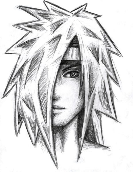 Мадара Учиха для срисовки