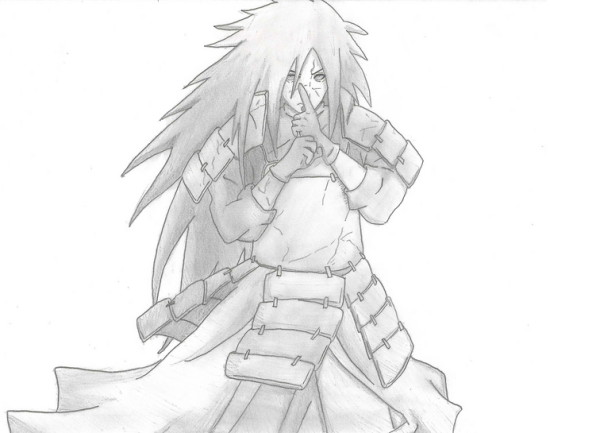 Мадара Учиха для срисовки