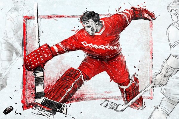 Вратарь хоккей Спартак арт