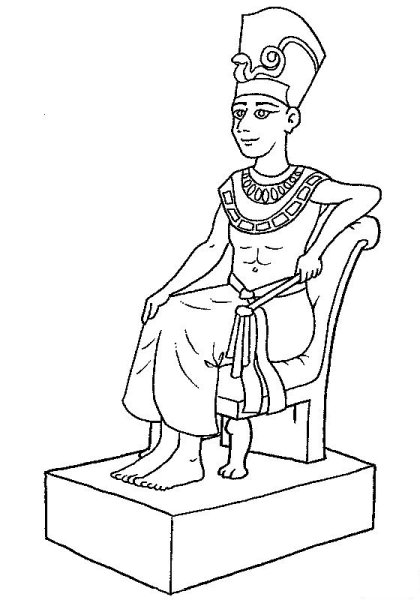Рисунок вельможи древнего Египта