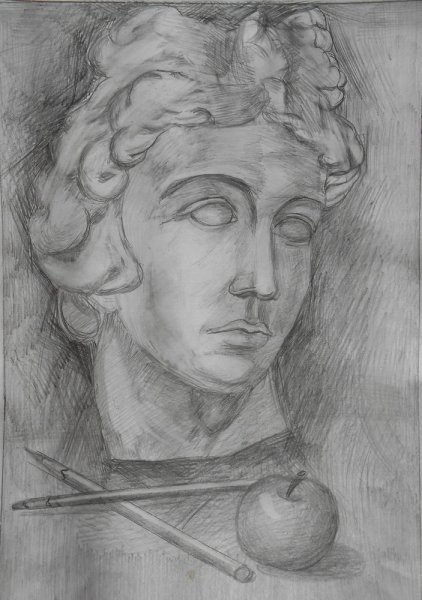 Гипсовая голова Деметри