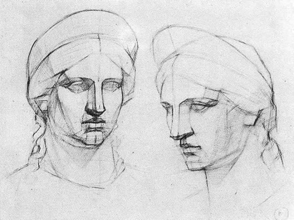 Линейно конструктивный портрет