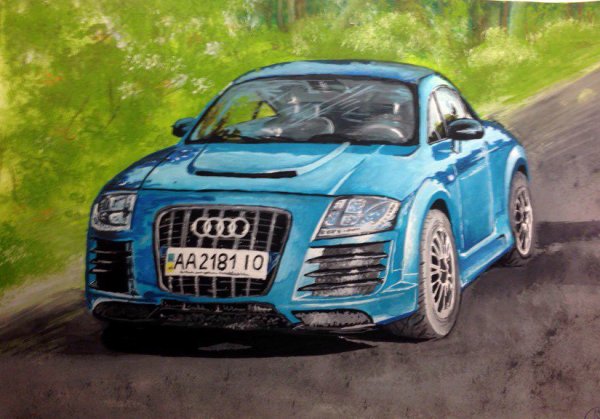 Нарисовать Ауди