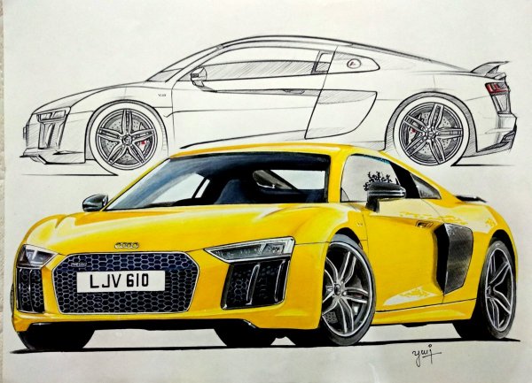 Audi r8 v10 чертежи