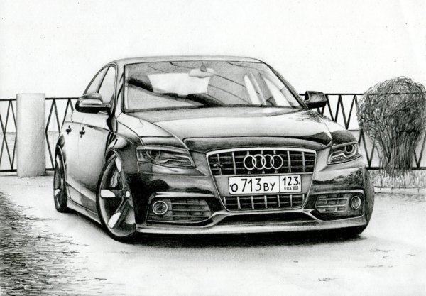 Ауди карандашом