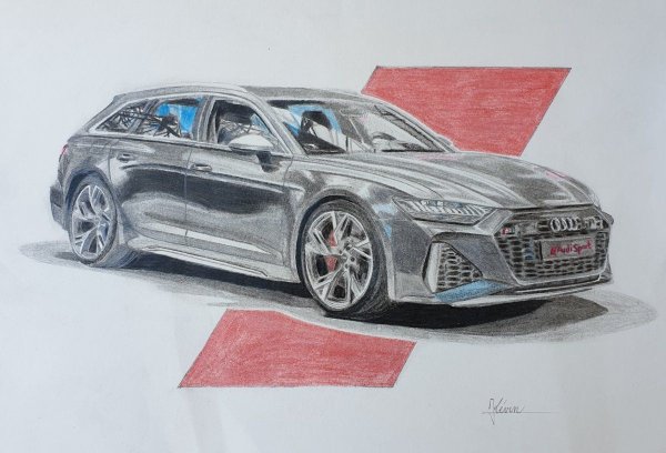 Ауди рс6 Наброски