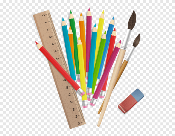 Линейка и карандаш