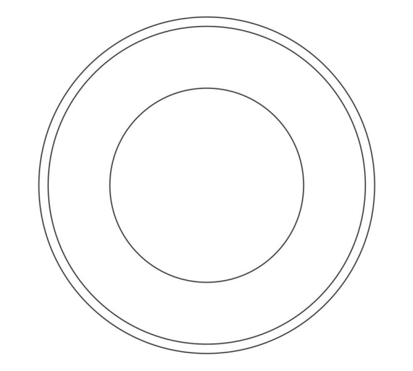 Тарелка раскраска для детей