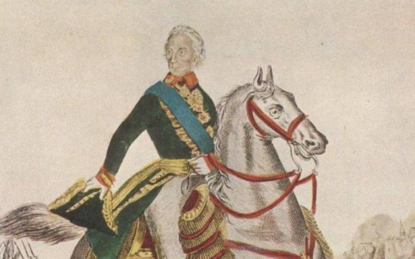 Суворов Александр Васильевич на коне