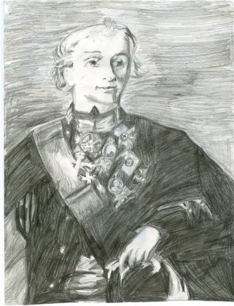 Суворов Александр Васильевич рисунок