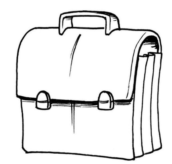 Портфель раскраска