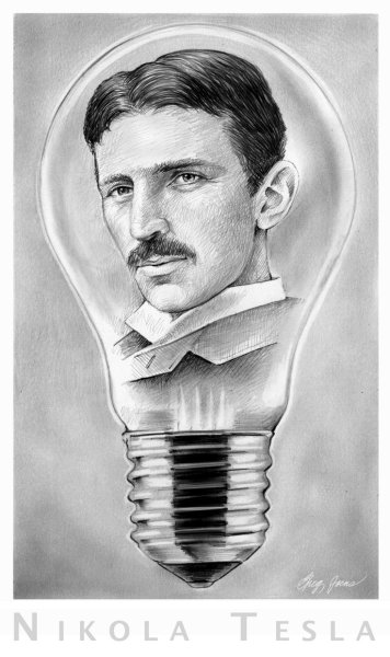 Никола Тесла портрет