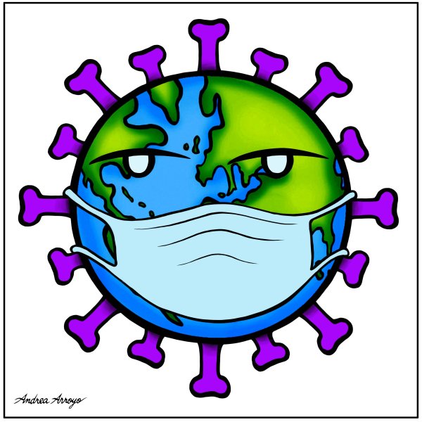 Вирус рисунок карандашом