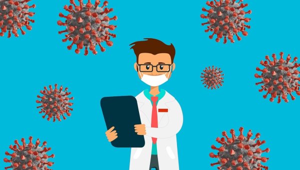 Плакат против коронавируса