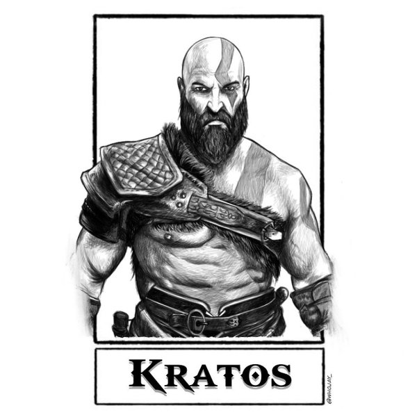 Кратос нарисовать