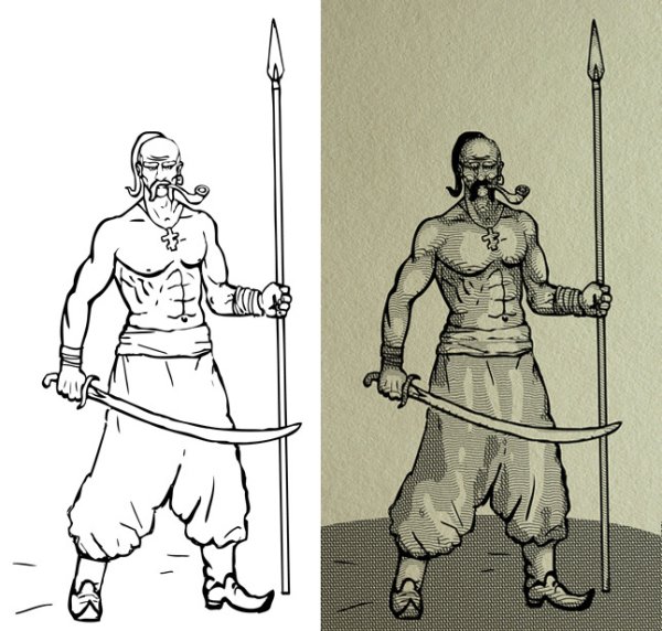 Татуировка Запорожский Козак