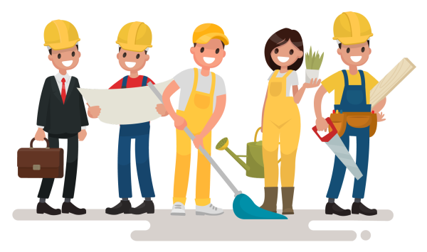 Человек трудится