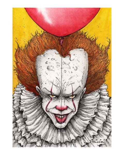 Оно клоун ПЕННИВАЙЗ рисунок