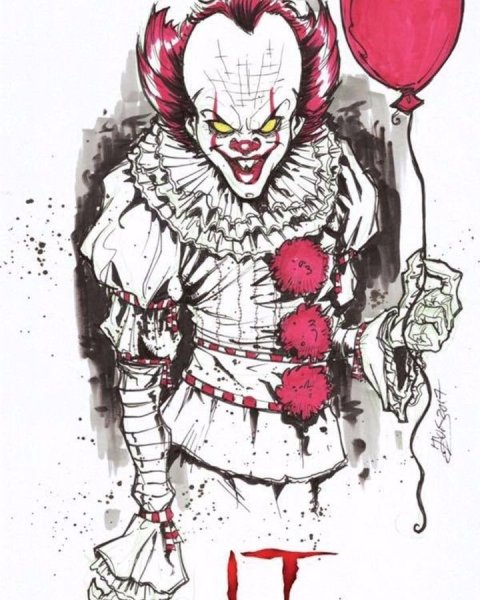 Клоун оно рисовать
