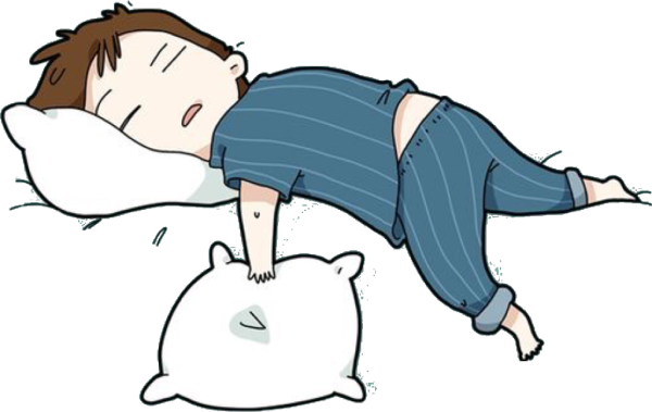 Человек спит рисунок