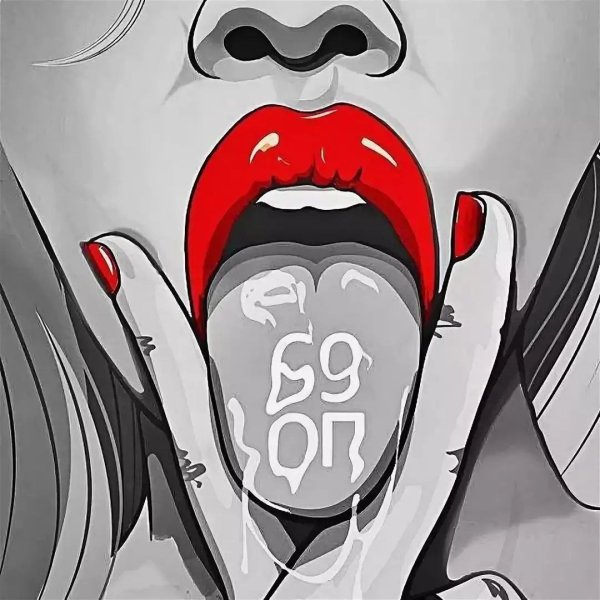 Девушка язык между пальцев