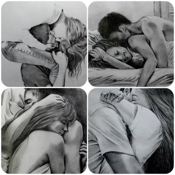 Интимные рисунки карандашом