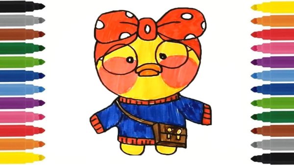 Нарисовать уточку Лала Фанфан